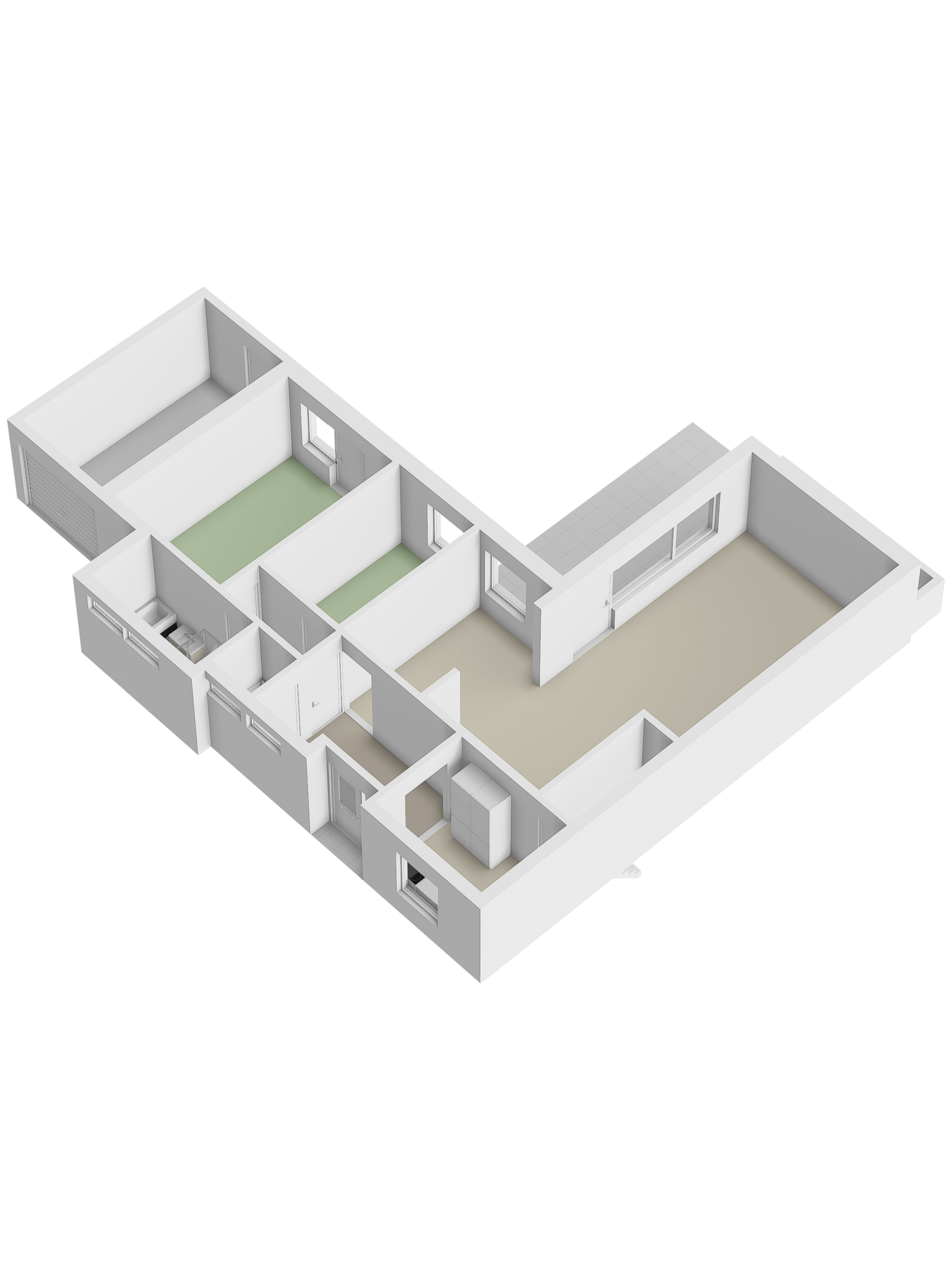 Grundriss 3D Erdgeschoss